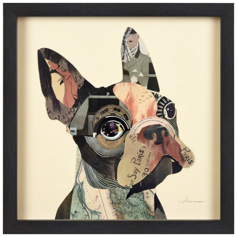 Empire Art Dog Animals & Insects Framed Mixed Media Art, by Alex