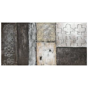 Empire Art Stacked 2 Abstract Painting, by Martin Edwards, 60" x 30".