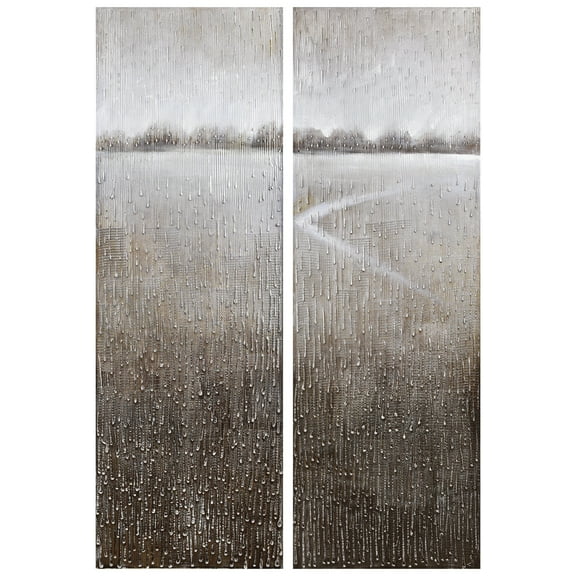 Empire Art Textured Abstract Painting, Set of 2, by Martin Edwards