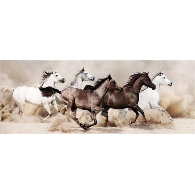 Empire Art Direct – Quadro In Vetro Temperato 'Inquieto' Leopardo Bianco E Nero 122x61cm