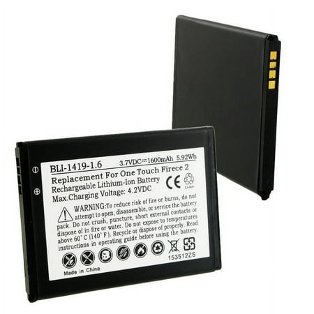 Empire BLI-1419-1.6 3.7V 1600mAh Lithium Ion (Li-ion) Smartphone Replacement Battery - Fits Alcatel Onetouch Fierce 2, TLI020F2 and TLI020F1 + 30% Off!