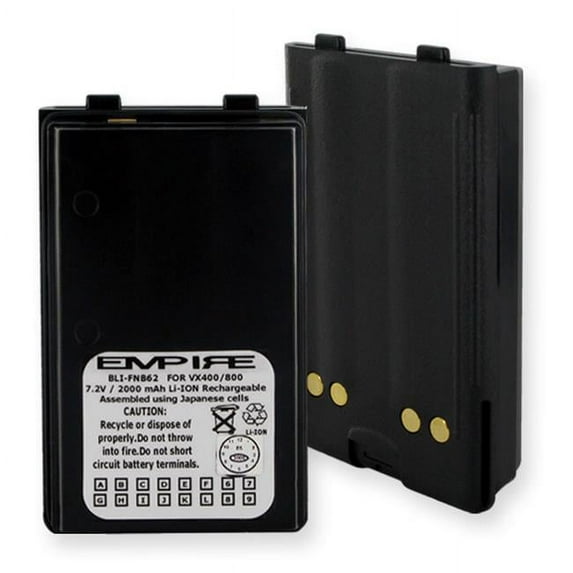 Empire BLI-FNB62 Yaesu & Vertex FNB-V62 Li-ion 2000 mAh Battery - 14.4 watt
