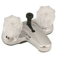thumbnail image 1 of Empire Brass U-YJW73 RV Non-Metallic Bathroom Faucet with Diverter and Smoked Crystal Handles 4" - Chrome, 1 of 1