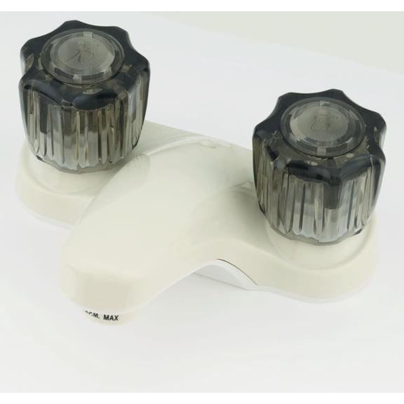 Empire Brass X-YCJW77B Biscuit 4" Lavatory Faucet with Smoke Knobs