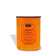 Tuscany Candle Colorsplash Collection 12 oz Rich Mahogany and Suede Scented Candle with 45 Hour Burn Time, 2 Cotton Wicks
