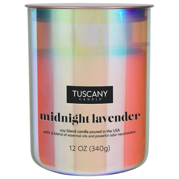 Empire Candle Midnight Lavender Scented Jar Candle, 12 oz, Burn Time 50 Hours, Home Fragrance, Room Accessories