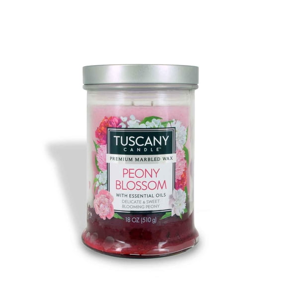 Peony Blossom Long-Lasting Scented Jar Candle (18 oz)
