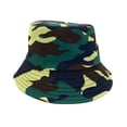 thumbnail image 1 of Empire Cove Camouflage Print Reversible Bucket Hat Fisherman Cap Green Camo, 1 of 5