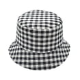 thumbnail image 1 of Empire Cove Checkered Tile Reversible Bucket Hat Fisherman Cap Women Men Black, 1 of 5