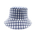 thumbnail image 1 of Empire Cove Checkered Tile Reversible Bucket Hat Fisherman Cap Women Men Blue, 1 of 5