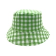 thumbnail image 1 of Empire Cove Checkered Tile Reversible Bucket Hat Fisherman Cap Women Men Green, 1 of 5