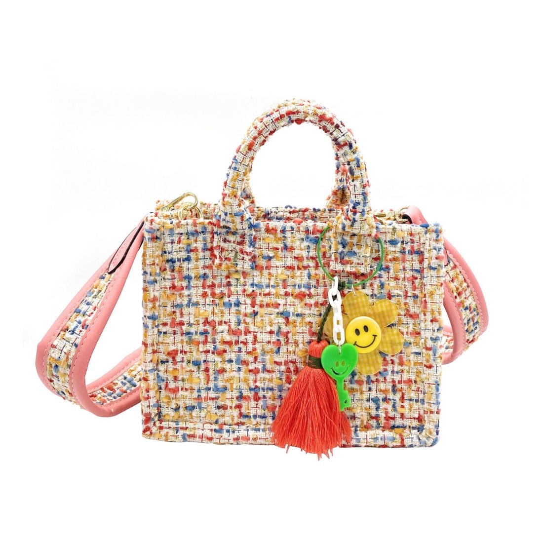 Empire Cove Gift Set for Women Mom Sister -  Mini Tote Bag comes with a cute Tassel - Purse Handbags Satchel -  Speckle Yellow