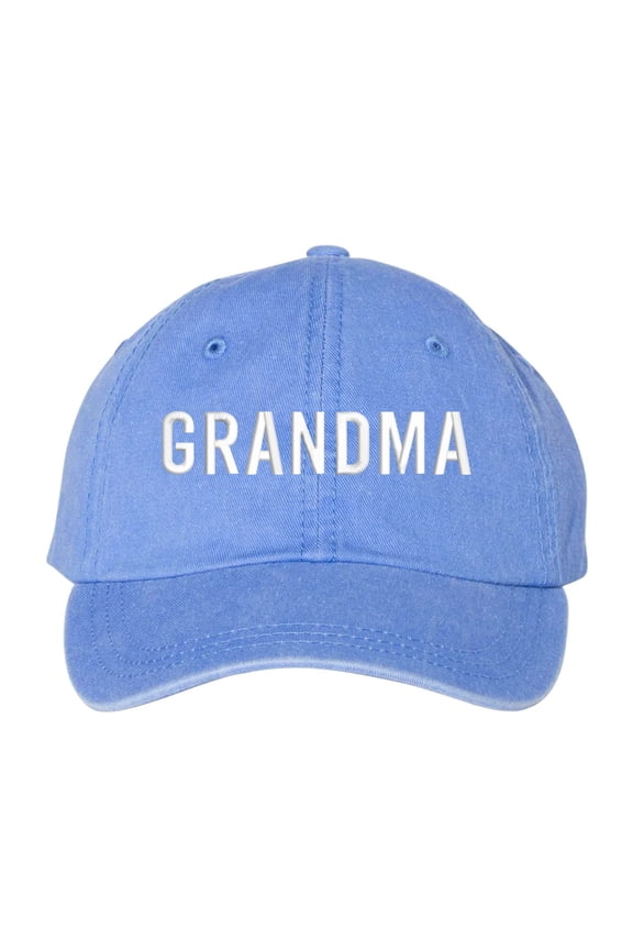 Grandma Cap Embroidered Periwinkle Mother's Day