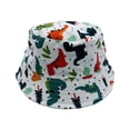 thumbnail image 1 of Empire Cove Kids Fun Prints Bucket Hat Fisherman Cap Girls Boys Summer Dino White, 1 of 4