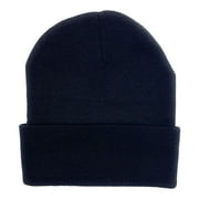 Empire Cove Knit Cuffed Beanie Hat Cap Warm Winter Men Women Soft Toboggan Black