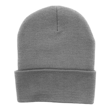 Empire Cove Knit Cuffed Beanie Hat Cap Warm Winter Men Women Soft Toboggan Grey