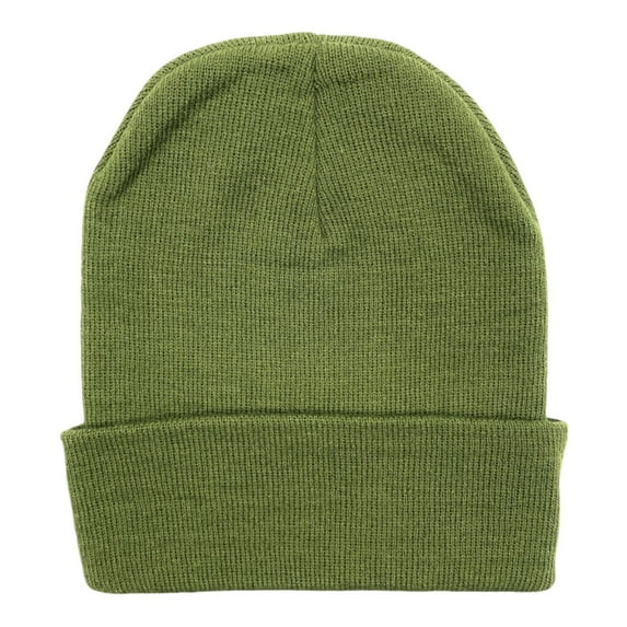 Empire Cove Knit Cuffed Beanie Hat Cap Warm Winter Men Women Soft Toboggan Olive