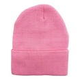 thumbnail image 1 of Empire Cove Knit Cuffed Beanie Hat Cap Warm Winter Men Women Soft Toboggan Pink, 1 of 6