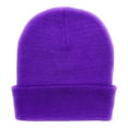 thumbnail image 1 of Empire Cove Knit Cuffed Beanie Hat Cap Warm Winter Men Women Soft Toboggan Purple, 1 of 6