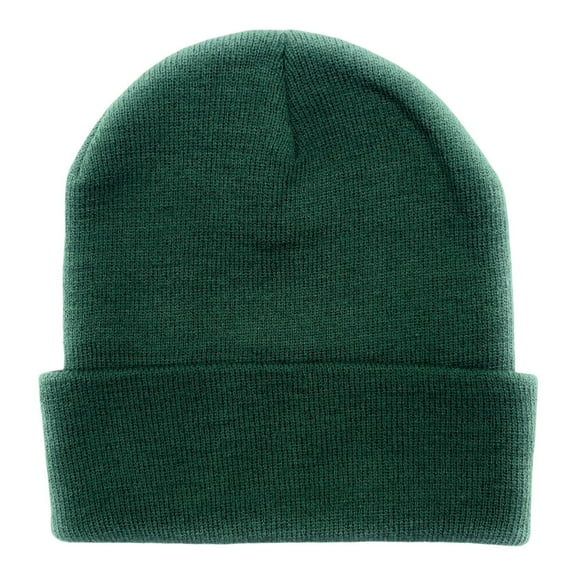 Empire Cove Knit Cuffed Beanie Hat Cap Warm Winter Men Women Toboggan Hunter Green