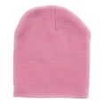 thumbnail image 1 of Empire Cove Knit Uncuffed Beanie Hat Cap Warm Winter Men Women Short Toboggan Pink, 1 of 3