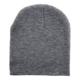 thumbnail image 1 of Empire Cove Knit Uncuffed Beanie Hat Cap Warm Winter Men Women Toboggan Heather Grey, 1 of 3
