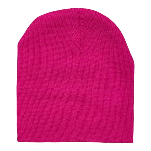 Empire Cove Knit Uncuffed Beanie Hat Cap Warm Winter Men Women Toboggan Hot Pink