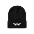 thumbnail image 1 of Empire Cove Mom Cuffed Beanie Embroidered Black, 1 of 1