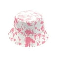 thumbnail image 1 of Empire Cove Paint Splash Bucket Hat Reversible Fisherman Cap Women Men Pink, 1 of 5