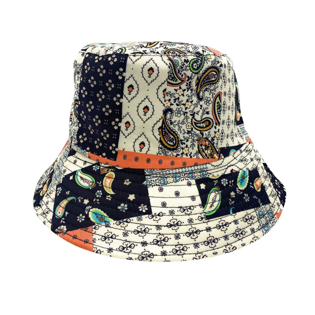 Empire Cove Paisley Bandana Reversible Bucket Hat Fisherman Cap