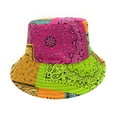 thumbnail image 1 of Empire Cove Paisley Bandana Reversible Bucket Hat Fisherman Cap Women Men Multi, 1 of 5