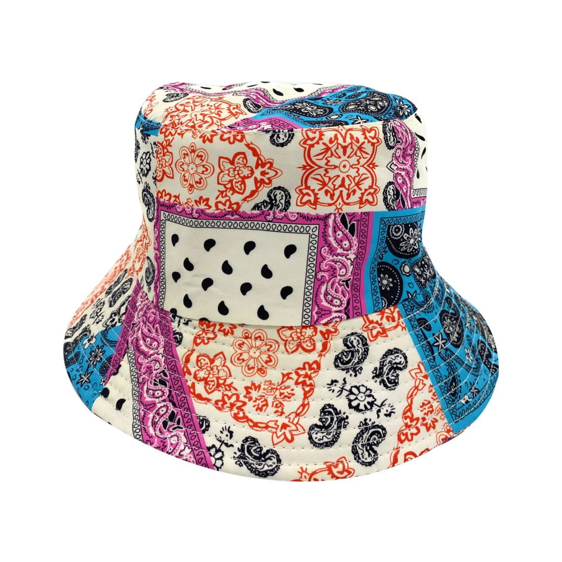 Empire Cove Paisley Bandana Reversible Bucket Hat Fisherman Cap