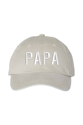 Papa Hat Embroidered Stone Father's Day