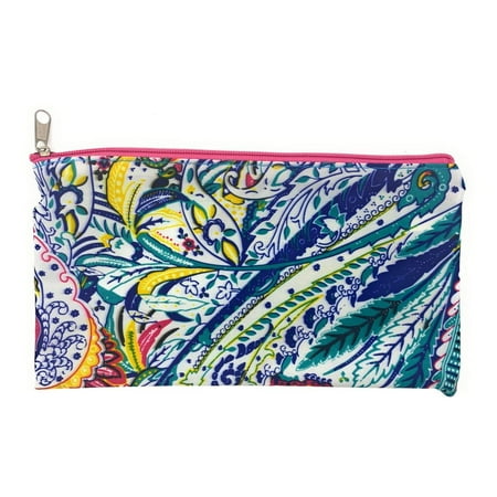 Empire Cove Pouch Bag Zipper Cosmetic Makeup Bank Car Documents Travel Multi Paisley