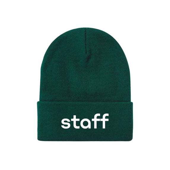 Empire Cove Staff Cuffed Beanie Embroidered Forest