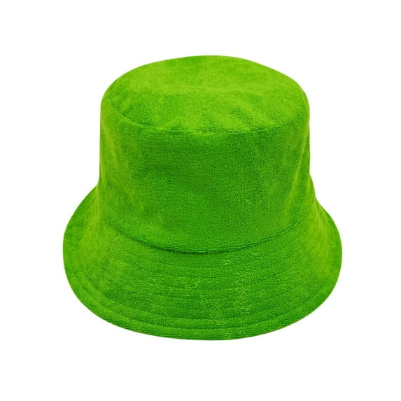 Empire Cove Terry Cloth Bucket Hat Fisherman Cap Women Men Summer Beach Green