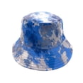 thumbnail image 1 of Empire Cove Tie Dye Crumple Reversible Bucket Hat Fisherman Cap Women Men Blue, 1 of 5