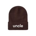 thumbnail image 1 of Empire Cove Uncle Cuffed Beanie Embroidered Brown, 1 of 1