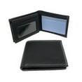 thumbnail image 1 of Empire Cove VIP Classic Genuine Leather Slim Bifold Wallets Flip Up ID Black, 1 of 4