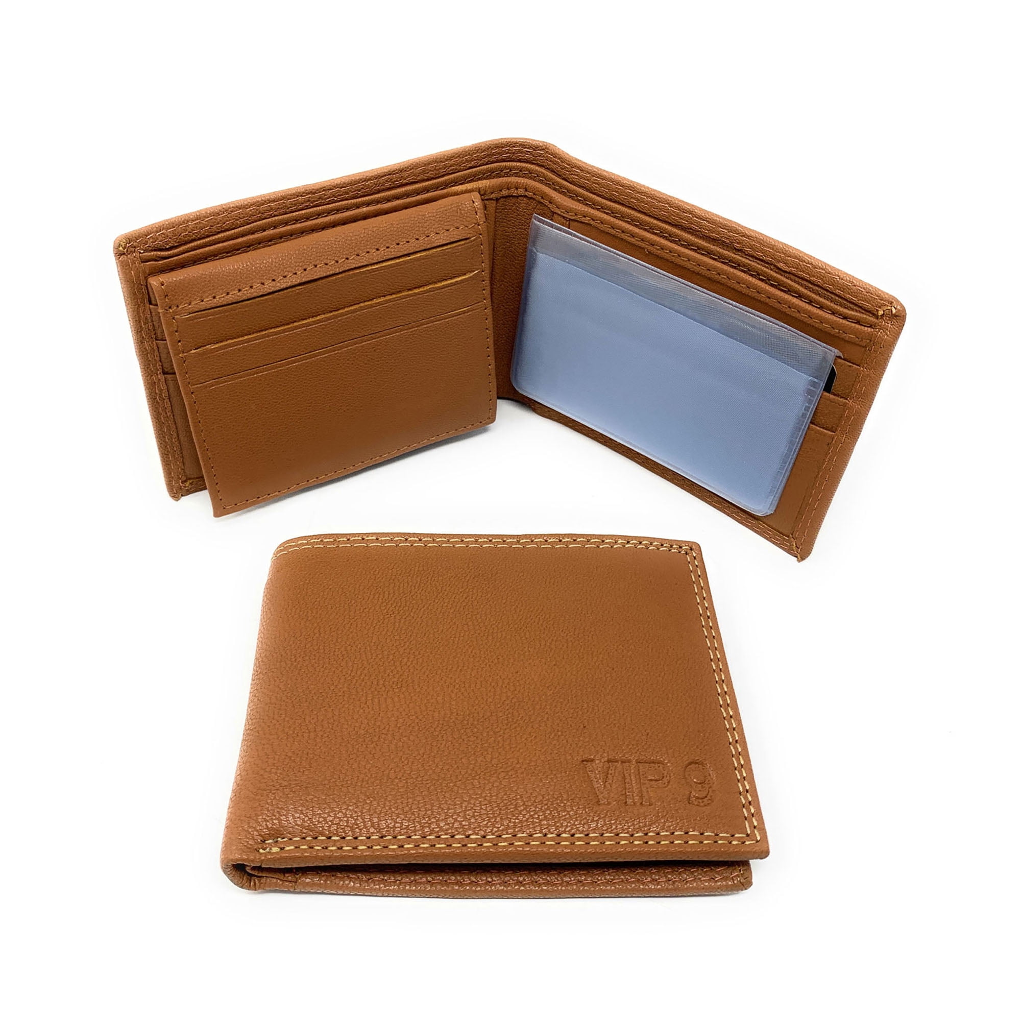 Wallet Vip Collection Empire Cove VIP Classic Genuine Leather Slim Bifold Wallets Inside Flip ...