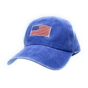 Empire Cove Washed USA Flag Cotton Baseball Dad Caps Patriotic Hats Vintage Blue