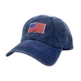thumbnail image 1 of Empire Cove Washed USA Flag Cotton Baseball Dad Caps Patriotic Hats Vintage Navy, 1 of 6