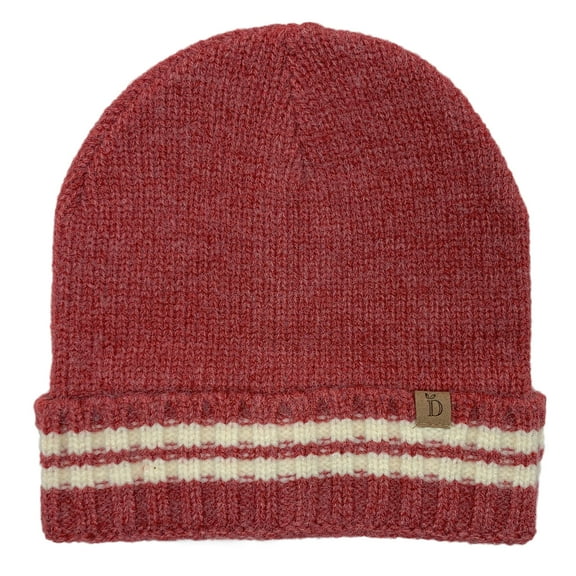 Empire Cove Winter Knit Striped Beanie - Red