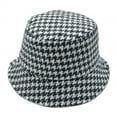 thumbnail image 1 of Empire Cove Womens Houndstooth Print Bucket Hat Fishermans-Grey, 1 of 3