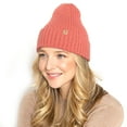 thumbnail image 1 of Empire Cove Womens Winter Solid Ribbed Knit Cuff Beanie Hat Soft Warm, 1 of 4
