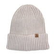 thumbnail image 1 of Empire Cove Womens Winter Solid Ribbed Knit Cuff Beanie Hat Soft Warm, 1 of 4