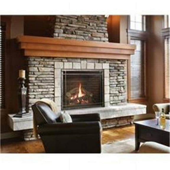 Empire DVP40PWS Ceramic Fireplaces Liner with Floor, Old World Stone