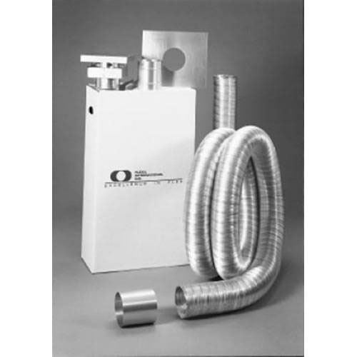 Empire DVVK5F 4 ft. 5 x 8 in. DV thru-the-wall Flexible Vent Horizontal Kit with Cap, Wall Thimble & Collars