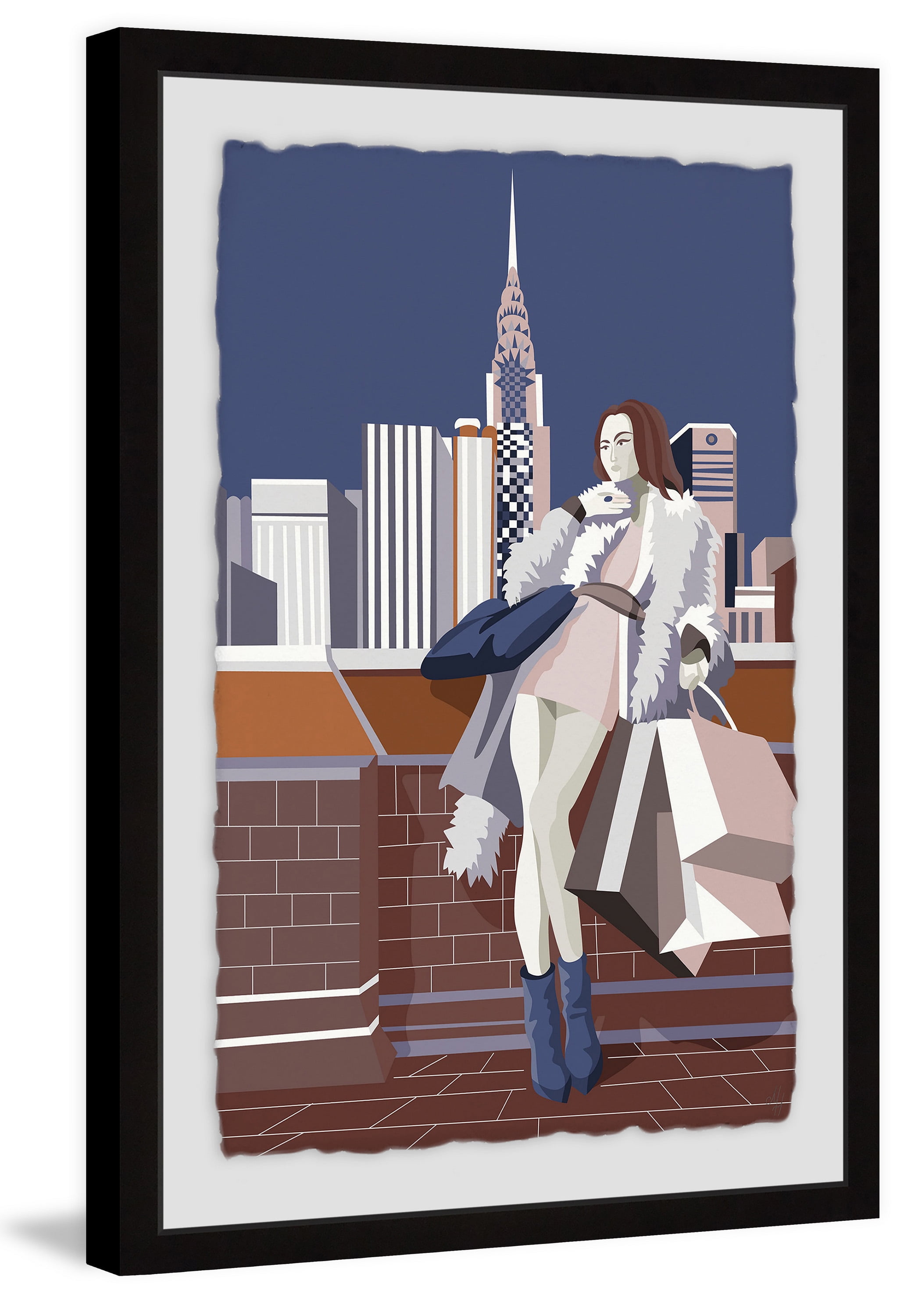 Empire Fashion II Framed Painting Print