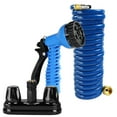 thumbnail image 1 of Empire Faucets CRD-BKQDC5-15CHSPRY RV Potable Water Hose Set - 15' Coil Hose with 4" Black Quick Disconnect and 7-Function Sprayer, 1 of 4